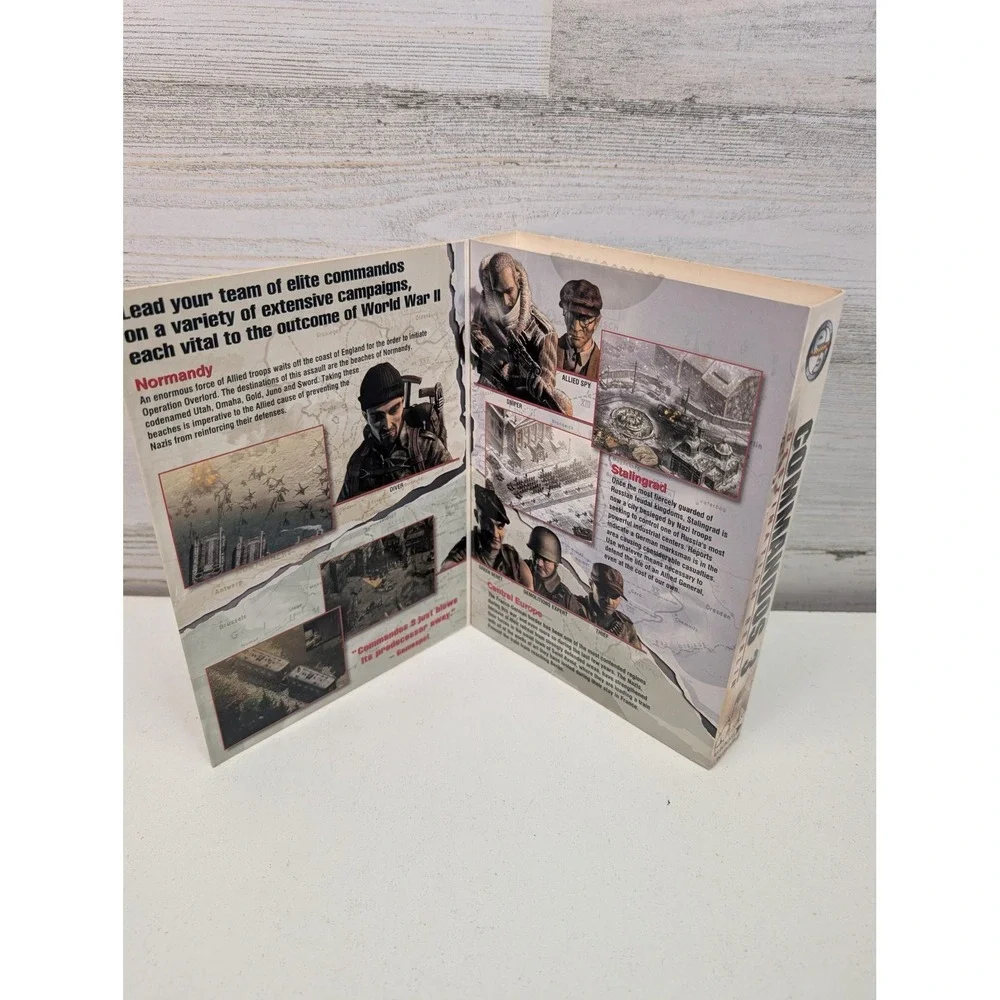 Commandos‎ 3 Destination Berlin PC CD-ROM Game Eidos 2003 T Manual Disc Case